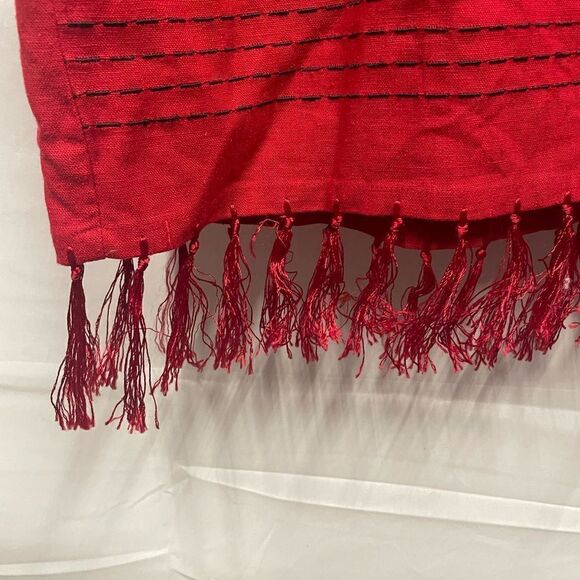 Vintage Linen Embroidered Y2K Linen skirt - Picture 3 of 6